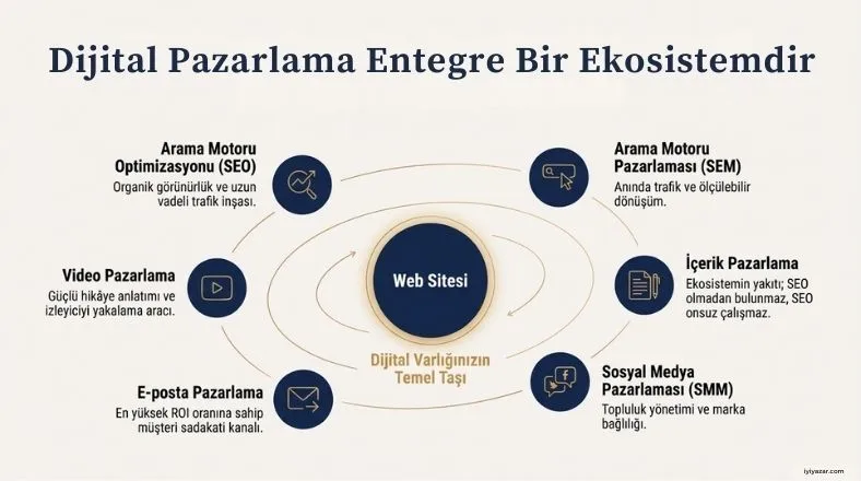 Dijital Pazarlama Nedir? Tam Rehber dijital pazarlamanın bileşenleri